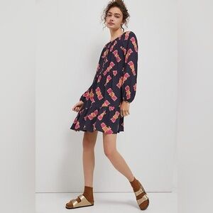 Anthropologie Sammi Tiered Long Sleeve Mini Dress - Size XS